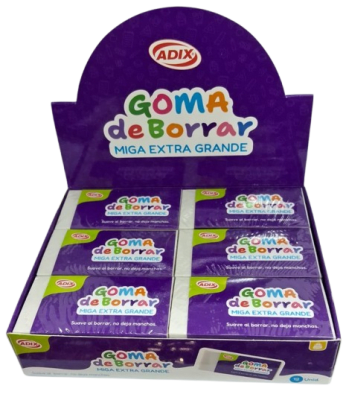Goma de borrar Miga Extra Grande ADIX