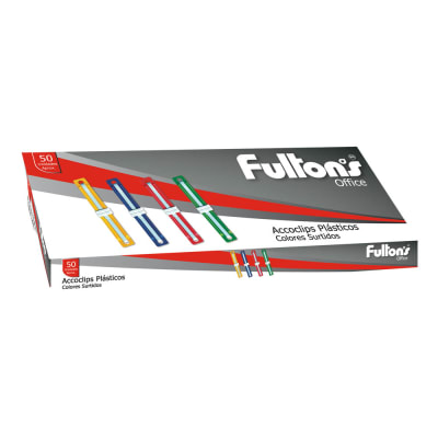 ACCOCLIP PLASTICO 50UNI FULTON´S 100009