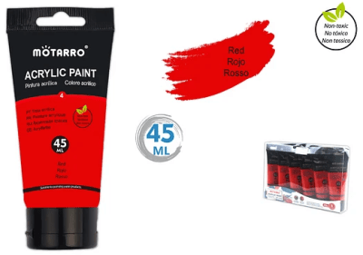 ACRÍLICO ROJO DE 45 ML