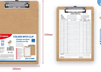 TABLA CON APRETADOR A4