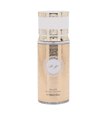 SPLASH CORPORAL MUJER ARABE DORADO CON BLANCO 100ML MB038629