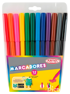 MARCADORES ARTEL 12 UNIDADES