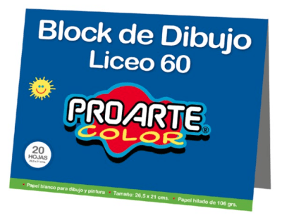 Block liceo Proarte 20hjs 106grs