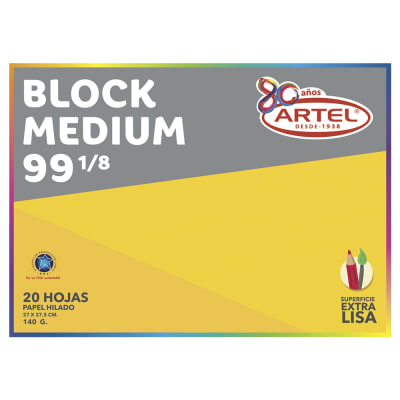 BLOCK ARTEL MEDIUM 99 1/8 20 HOJAS