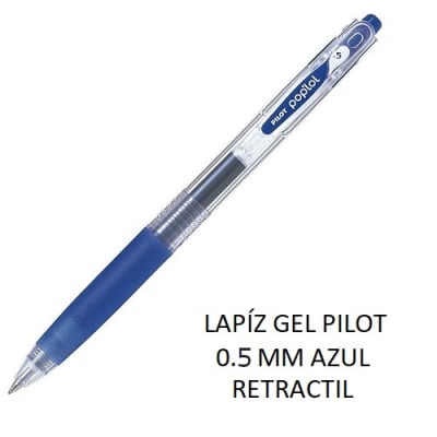 LAPÍZ GEL POPLOL 0.5 MM AZUL PILOT RETRACTL1