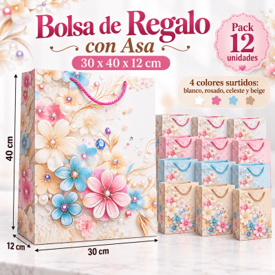 BOLSAS DE REGALO PARA DAMAS 30x40x12cm 12 UNIDADES1