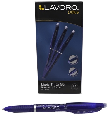 LAPIZ TINTA GEL BORRABLE AZUL LAVORO