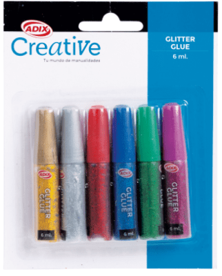 Glitter Glue CREATIVE 6UNI1
