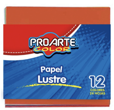Papel lustre Proarte 10x10cm 24hjs1