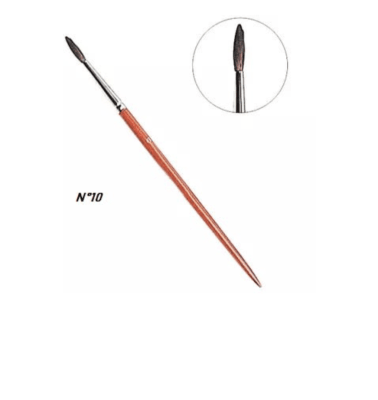 Pincel pelo camello N°10 mango madera1
