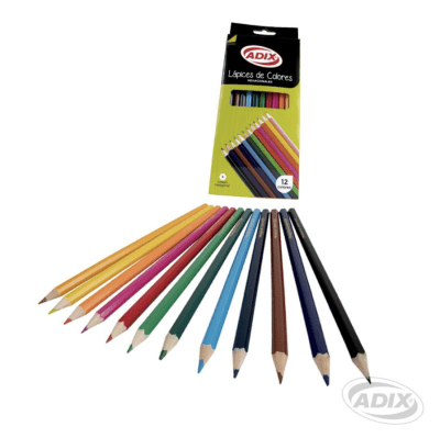 Lapiz color ADIX largo 12 unidades