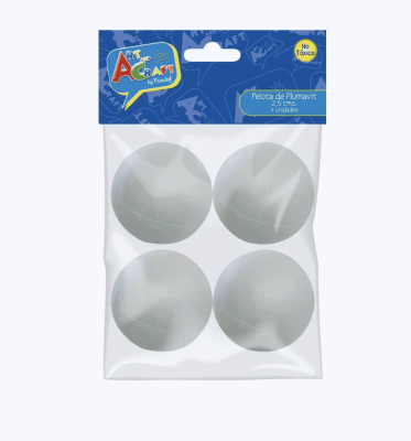 ESFERA PLUMAVIT 2.5CMS 4UNI 395142