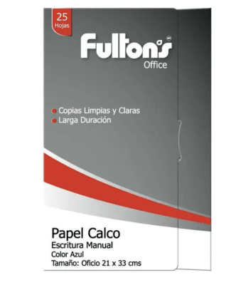 PAPEL CALCO FULTON´S OF AZUL 25UNI 358185
