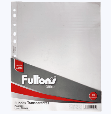 FUNDA CARTA SET 10UNI FULTON´S 391475
