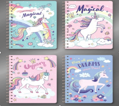 Libreta espiral Unicornio A5 40hjs Ale-24JUN821