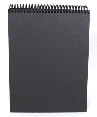 Croquera NEGRA 1/2 oficio 50hjs1