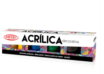 Tempera Artel acrilica 6uni 15ml