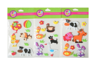 Goma Eva Stickers Figura Granja 10571