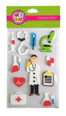 Goma Eva Stickers figura doctor 23634