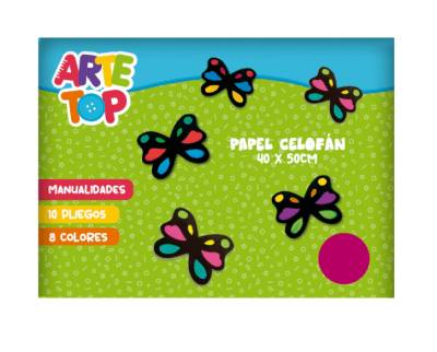 Carpeta Arte top Papel Celofan 8colores 421871