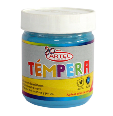TEMPERA ARTEL CELESTE DE 100 ML