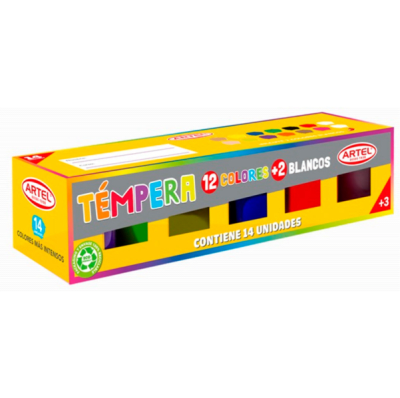 tempera artel 12colores 100206121