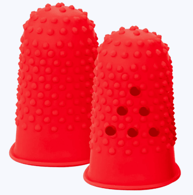 dedo de goma con respiracion  rojo 11