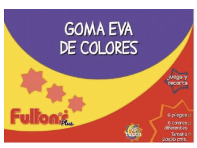 Carpeta Fulton´s goma Eva 6col1