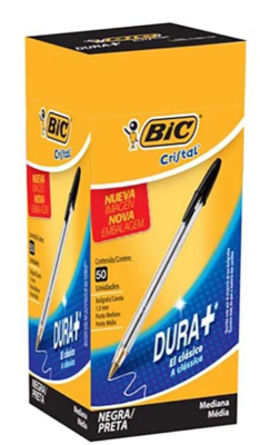 Lapiz pasta BIC negro 50uni1