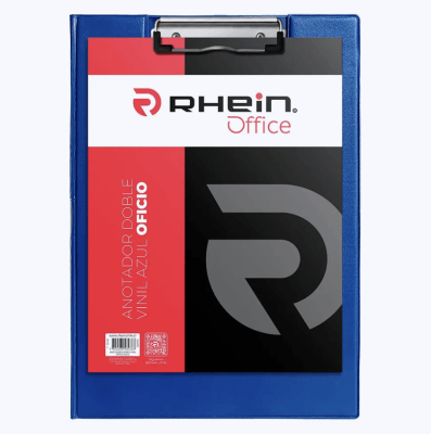 Carpeta con apretador OFICIO azul RHEIN
