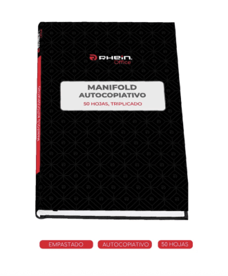 Libro Manifold Triplicado RHEIN autocopiativo