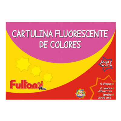 CARPETA FULTON´S CARTULINA FLUORECENTE 6 HOJAS
