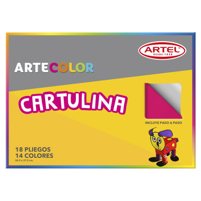 CARPETA ARTEL CARTULINA 18HJS 14COL 10010930