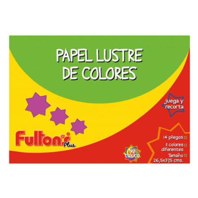 CARPETA FULTON´S PAPEL LUSTRE 14  HOJAS