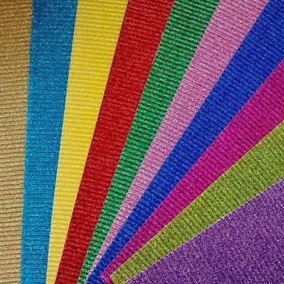 MICROCORRUGADO GLITTER PROARTE A4 6 UNIDADES