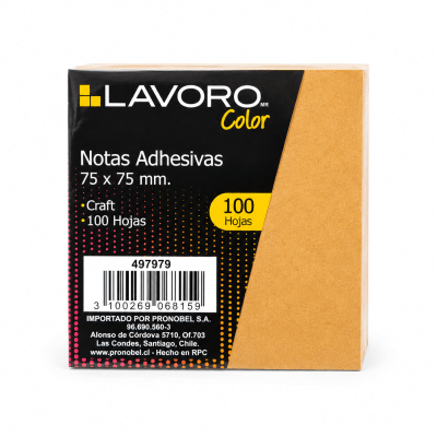 nota adh.654 76x76mm 100hjs kraft1
