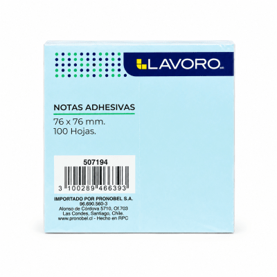 nota adh.654 75x75mm 100hjs azul pastel1