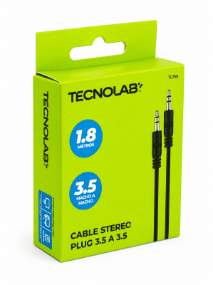 Cable Auxiliar 1x1 TECNOLAB 1.8mts1