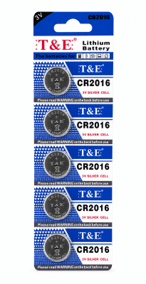 PILAS T&E CR2016 5PCS1