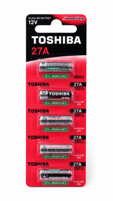PILA TOSHIBA 27A X5 ALCALINA 12V