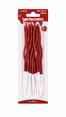 vela decorativa 11,5cm 12pcs 257171