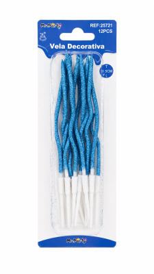 vela decorativa 11,5cm 12pcs 257211