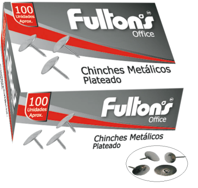 CHINCHE FULTON´S PLATEADO 100UNI 370430