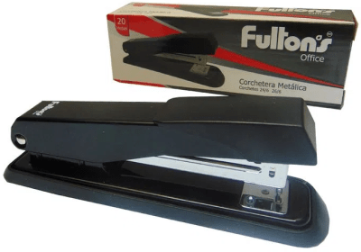 CORCHETERA METALICA MEDIANA COLOR NEGRO SOPORTA 20 HOJAS