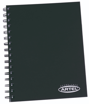 Croquera artel tapa negra 16x21 80 hojas