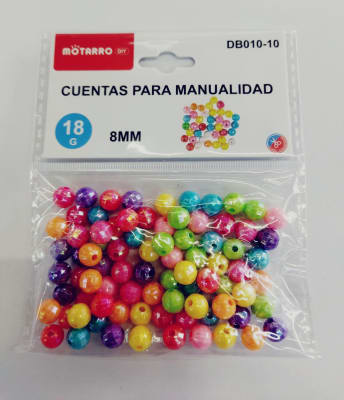 Cuentas para manualidades 8mm 18g DB010-10