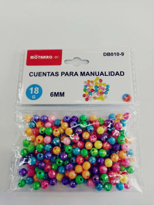 Cuentas para manualidades 6mm 18g DB010-9