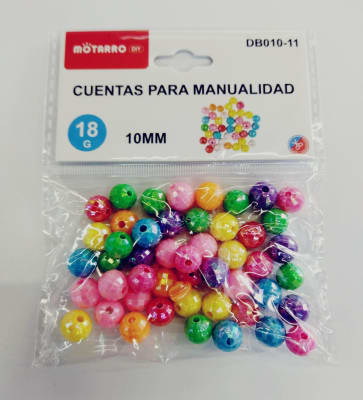 Cuentas para manualidades 10mm 18g DB010-11