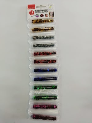 Purpurina Forma redonda 12pcs DF022-7