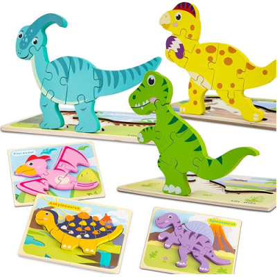 DIDACTICO DE MADERA DINOSAURIO